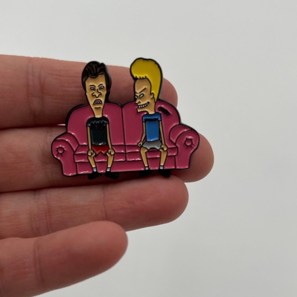 Beavis and Butthead 90's Tv Show Zinc Alloy Enamel Pin Brooch